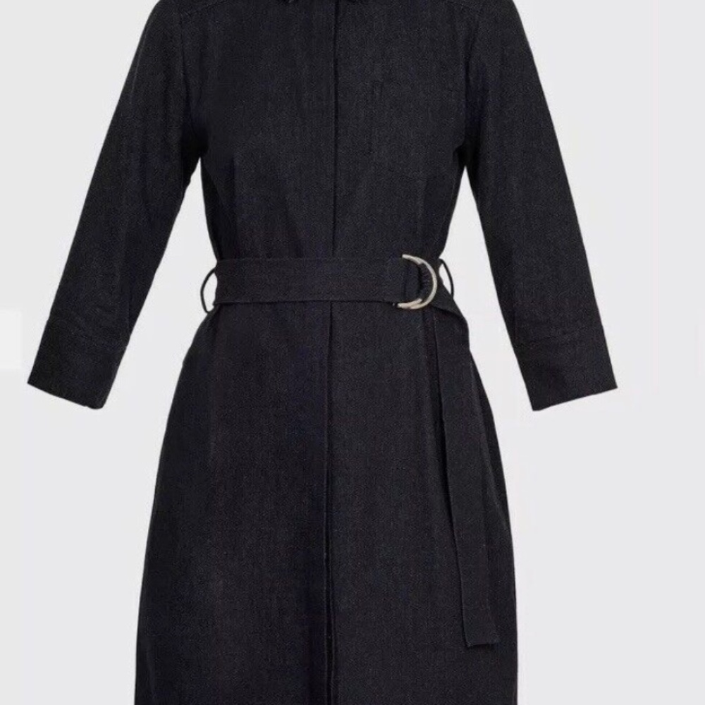 NWT $259 Ted Baker London Salat Denim Shirtdress in size Ted Baker 2 / US 6 ! - Picture 3 of 7